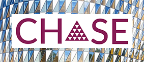 ChAse logotyp och Aula Medica 