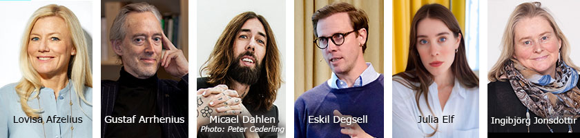Photo of six of the speakers