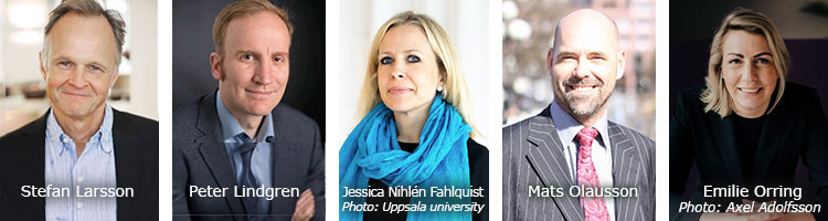 Photos of five of the speakers
