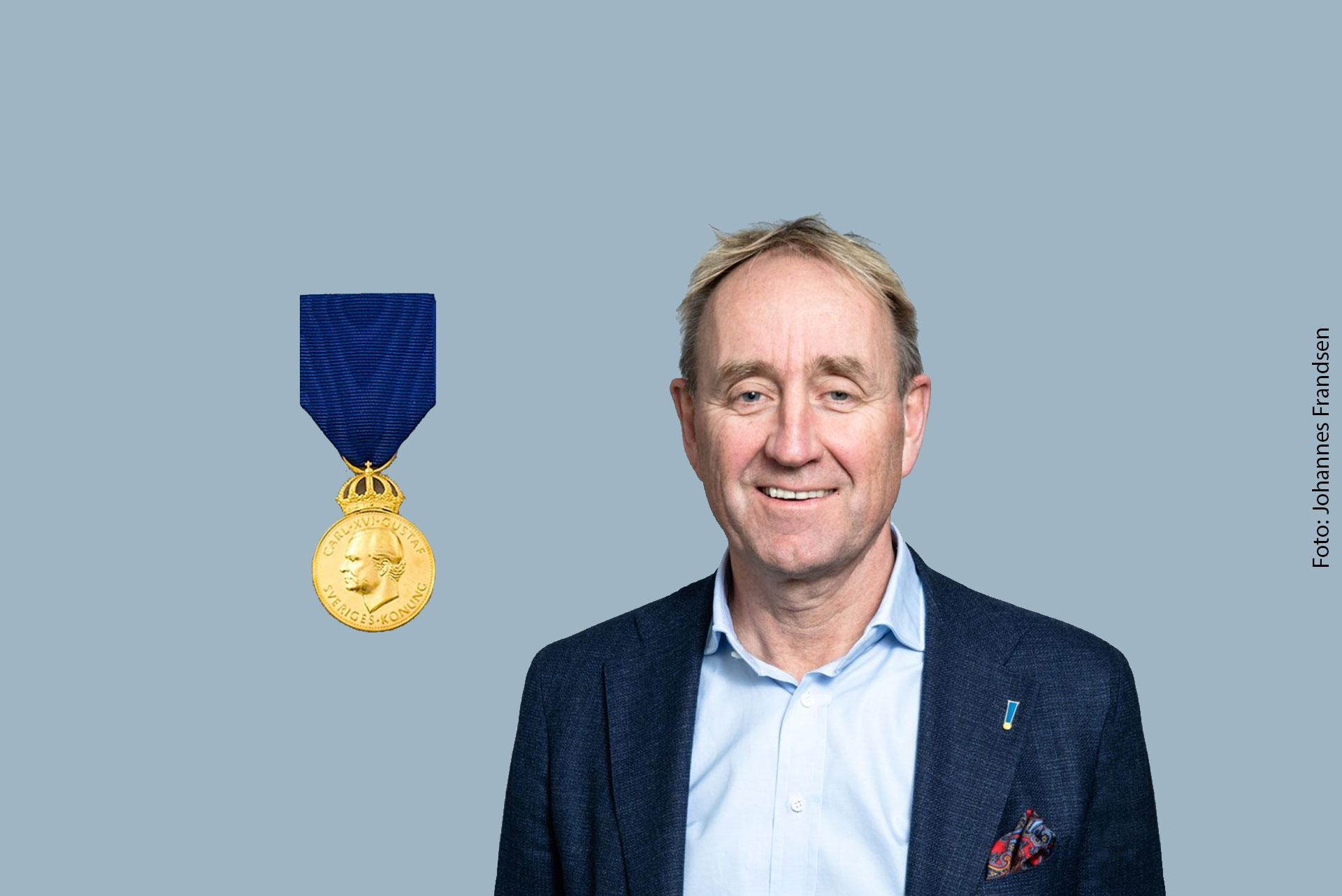 H.M. Konungens medalj till professor Carl Johan Sundberg Stockholm
