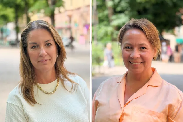 Helena Sjögren och Malin Pops Runsten 