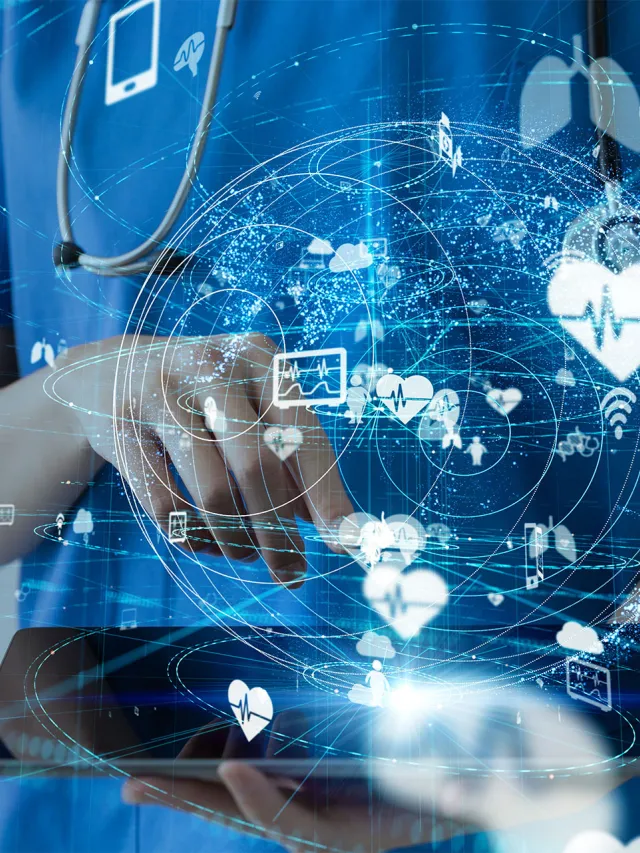 Hand holding computer