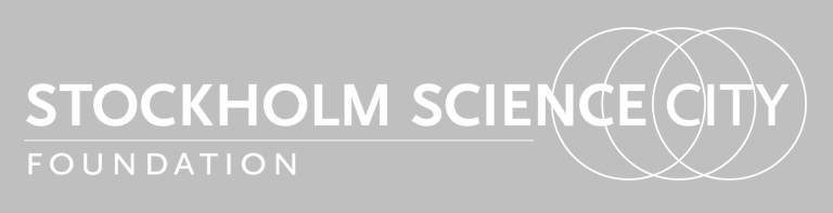Logotype Stockholm Science City, white