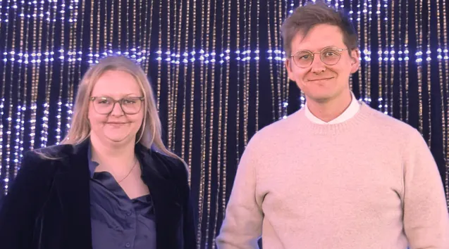 Photo of woman and man