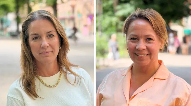 Helena Sjögren och Malin Pops Runsten 