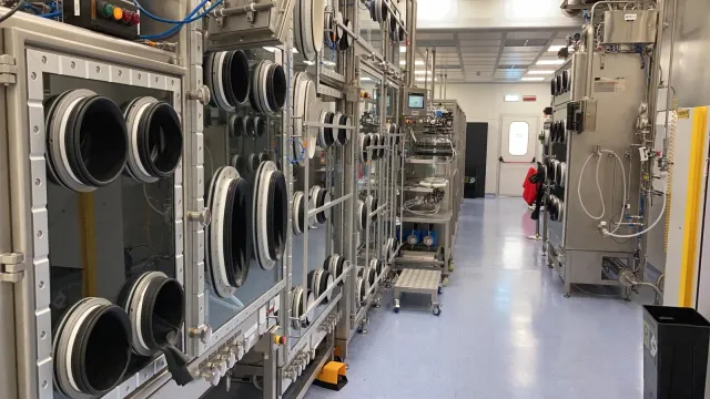Line of Xspray Pharmas production